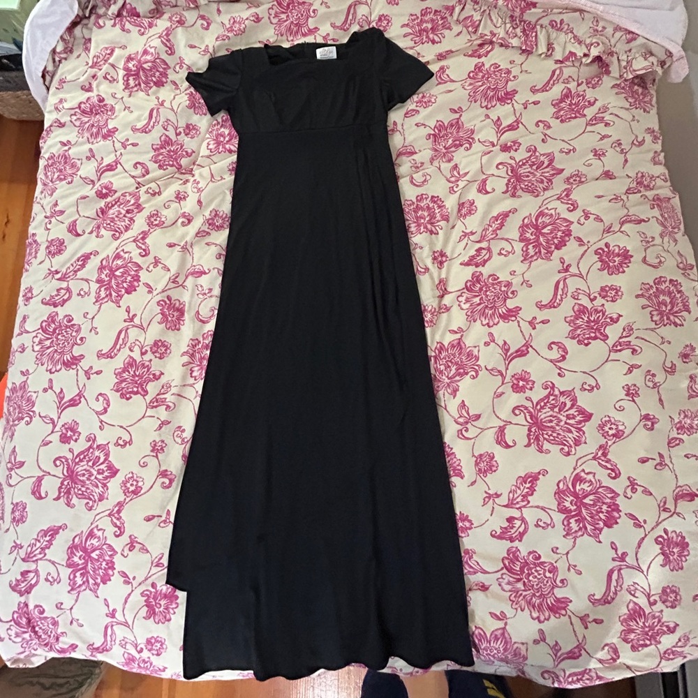 Stage Accents Performance Apparel Long Black Dress